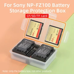 KingMa Plastic Battery Case Holder Battery Storage Box For Sony NP-FZ100 Battery a7m3 a7R5/r3/r4 A7RIII A9 7RM3 ILCE-9 A7M3