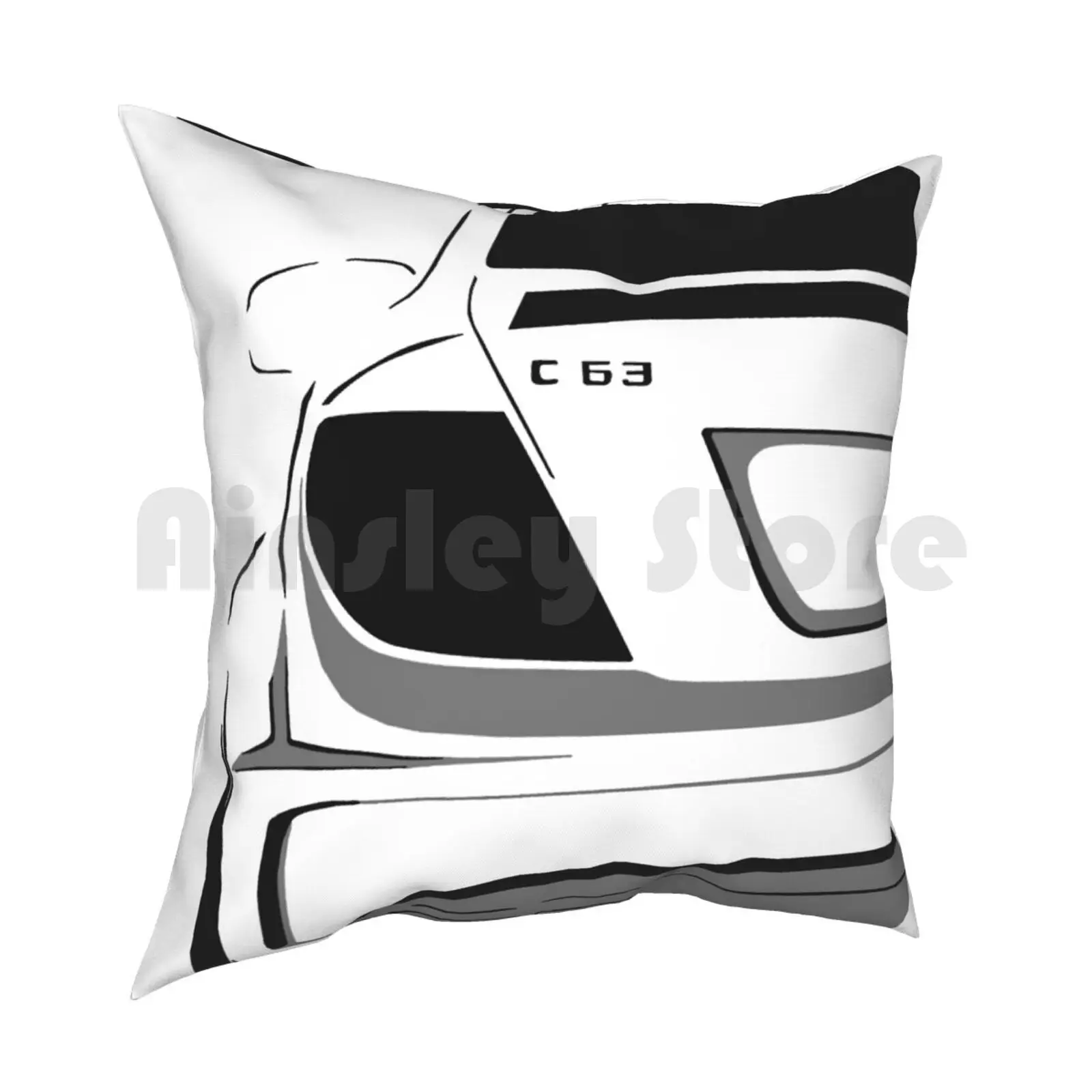 C63 Jedolah Pillow Case Printed Home Soft DIY Pillow cover Sport 46 C63 C63 Cars German