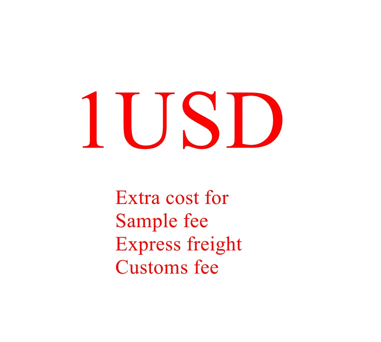 

Pay 1USD Cost for Warranty Cost/Sample fee/Air Freight Fee Contact us before Purchase