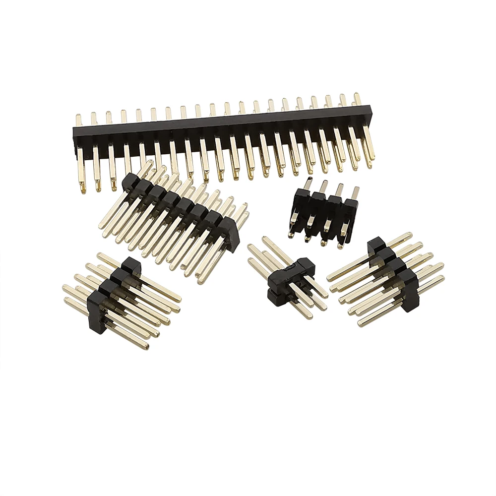 10Pcs 1.27mm Pitch 2x2P-50Pin Double Row Male Female Pin Header PCB Board Connector 1.27 mm Pinheader Socket SMD SMT