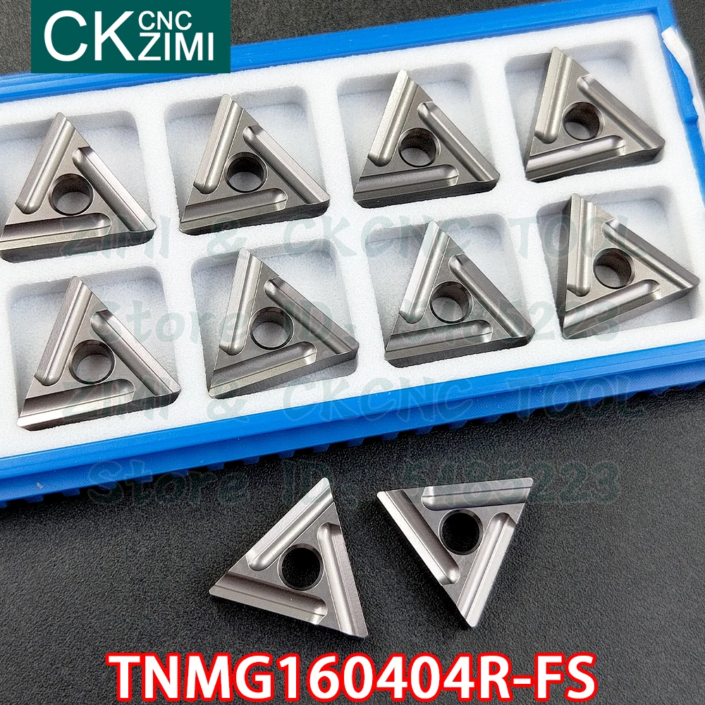 TNMG160404R-FS TNMG 160404R FS, herramienta de corte de ranurado, torno de Metal mecánico CNC, TNMG para acero