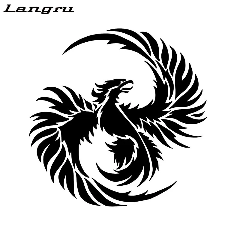 Langru Fashion Phoenix Animal Vinyl Car Sticker Decal Car Accessories Jdm