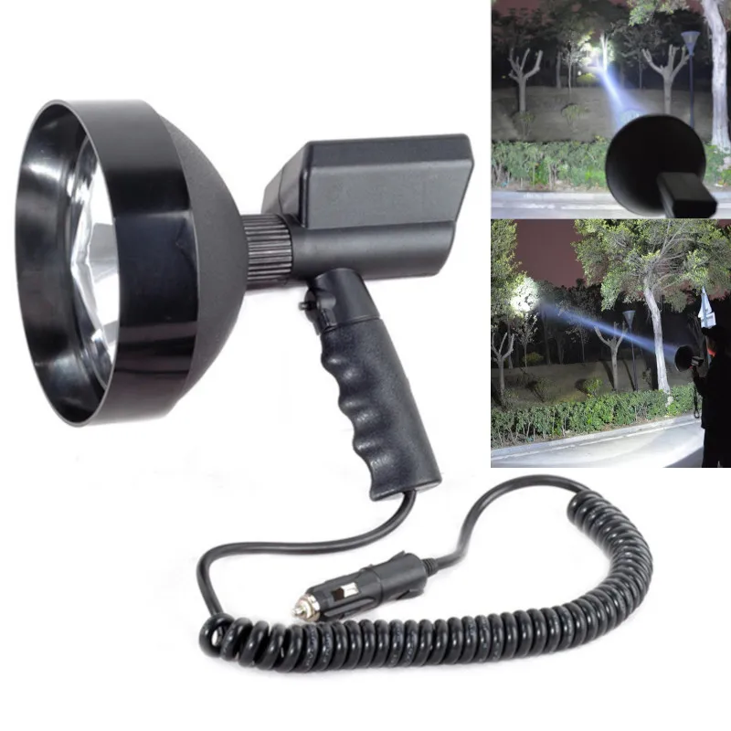 High power 5 Inch 35W xenon lamp outdoor Handheld hunting Lights fishing patrol vehicle HID searchlights hernia spotlight 12V