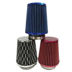 SPSLD Universal Car Air Filters Performance High Flow Cold Intake Filter Induction Kit Sport Power Mesh Cone 76MM