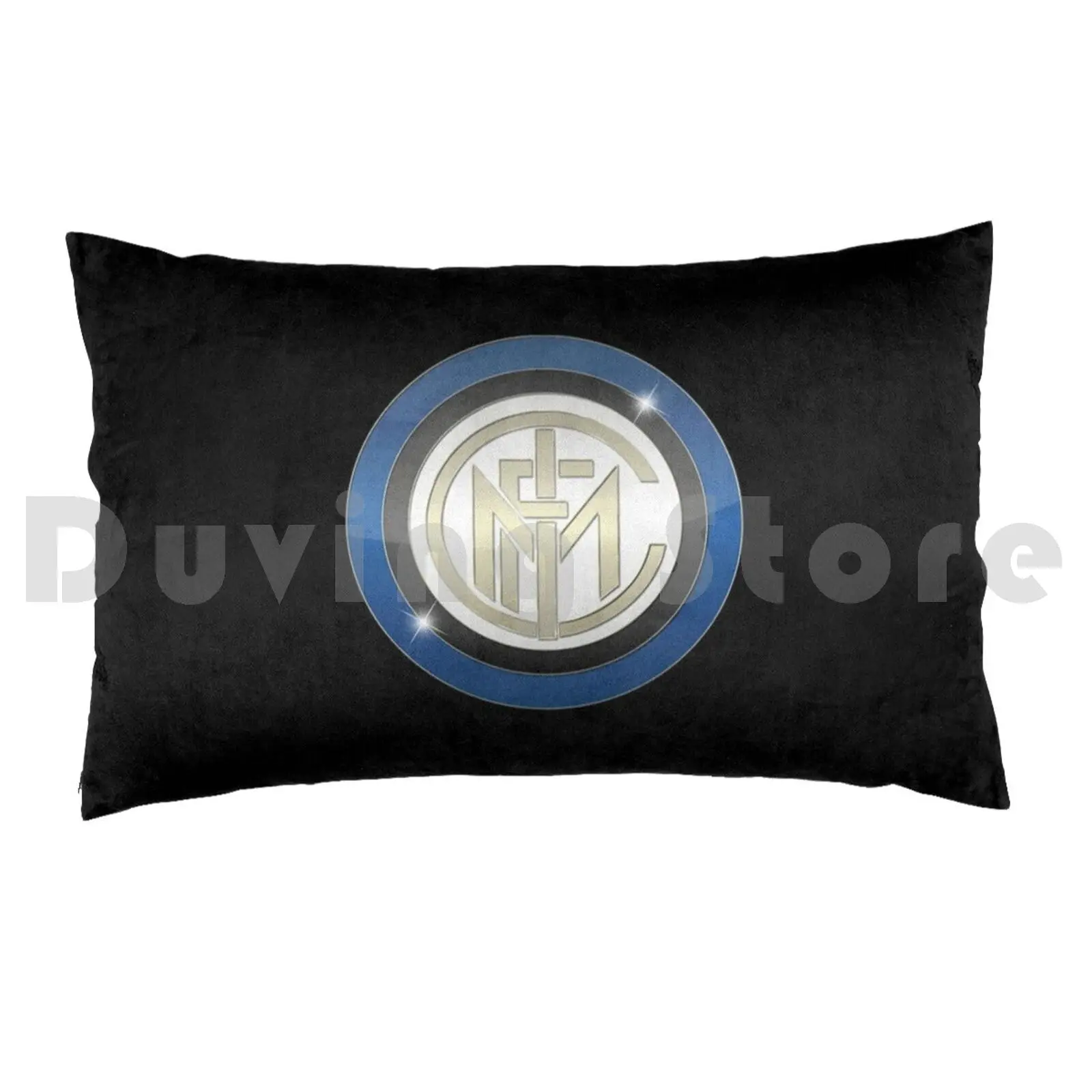 Pillow case Italy Rickk18 Black And Blue Dark Blue Sport Soccer Series A Pizza