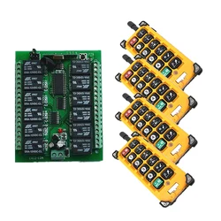DC12V 24V 12CH Channels 12CH RF Wireless Remote Control Switch Remote Control System receiver transmitter 12CH Relay 315/433 MHz