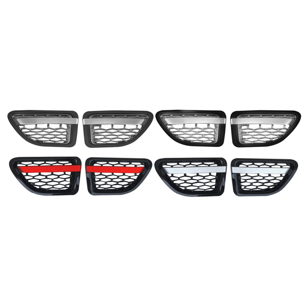 2Pcs Car Styling Front Side Fender Air Vent Grille Grill ABS For Land Rover L320 Range Rover Sport 2005 2006 2007 2008 2009