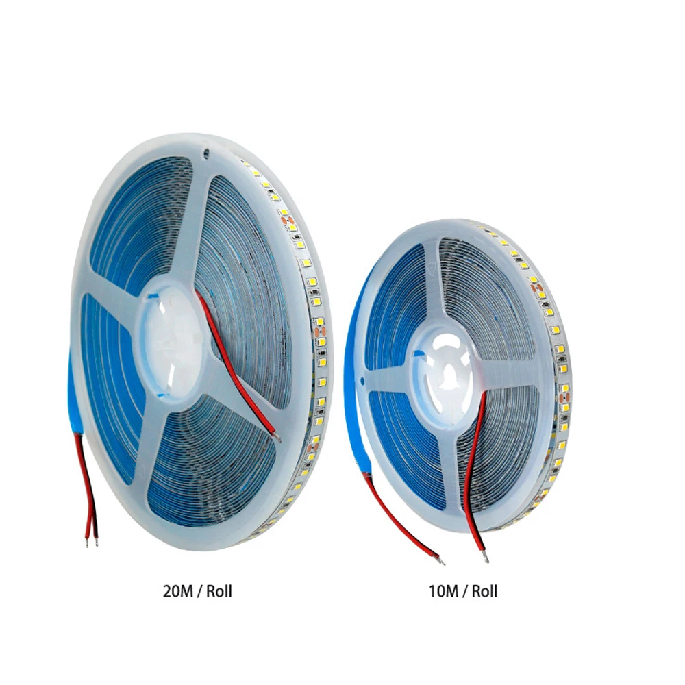 Imagem -03 - Smd 2835 Tira de Luz Led 20m Roll dc 24v sem Tensão 120 Led m Alta Qualidade Branco Quente 2835