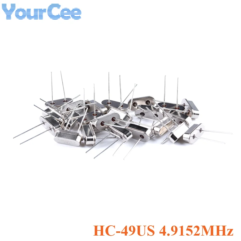 20pcs 4.9152MHz Passive Crystal Oscillators HC-49US HC-49 4.9152M ± 20PPM 20pF X49SD49152MSD2SC