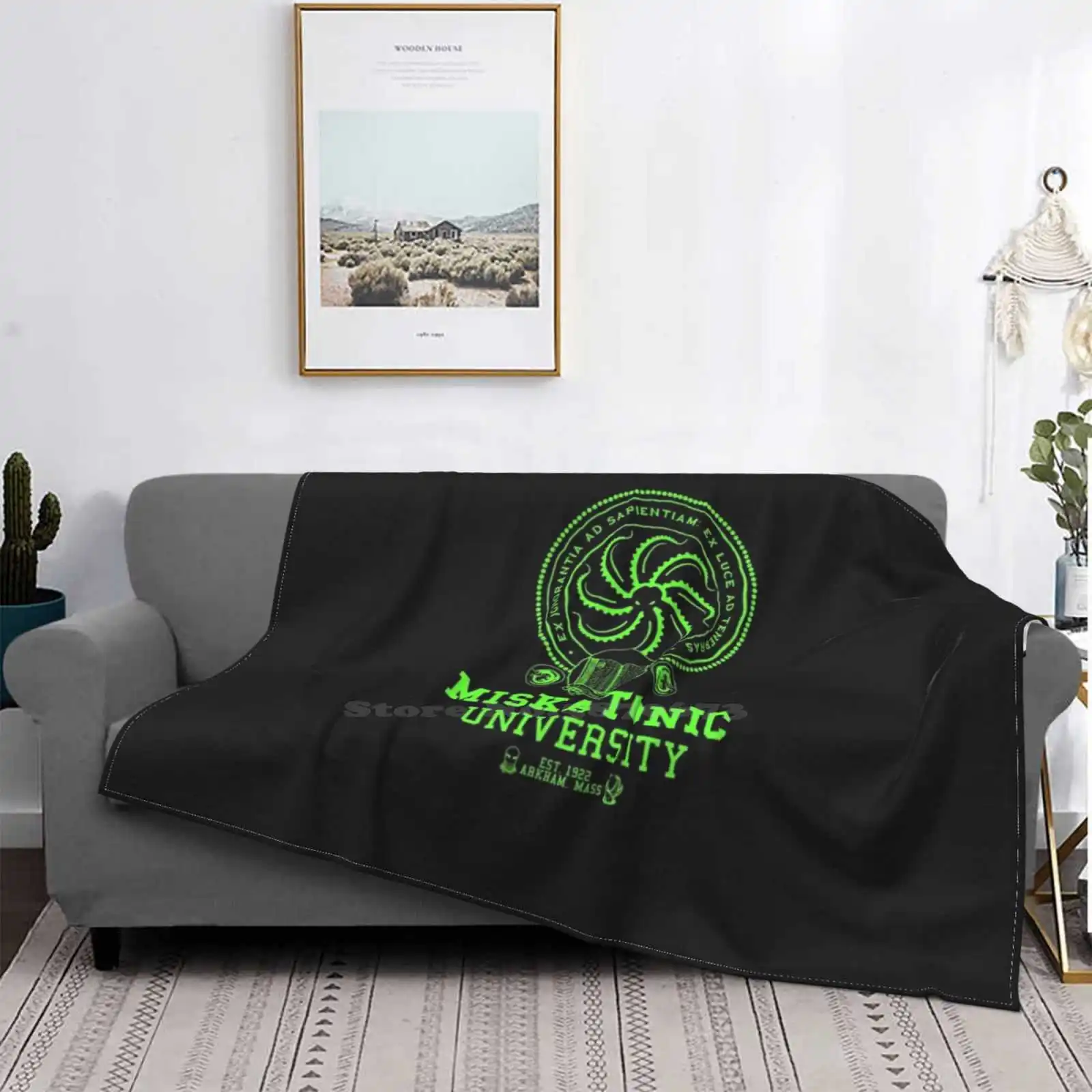 Miskatonic University Inspired By Hp Love / Call Of Cthulhu Air Conditioning Blanket Fashion Soft Blanket Miskatonic University