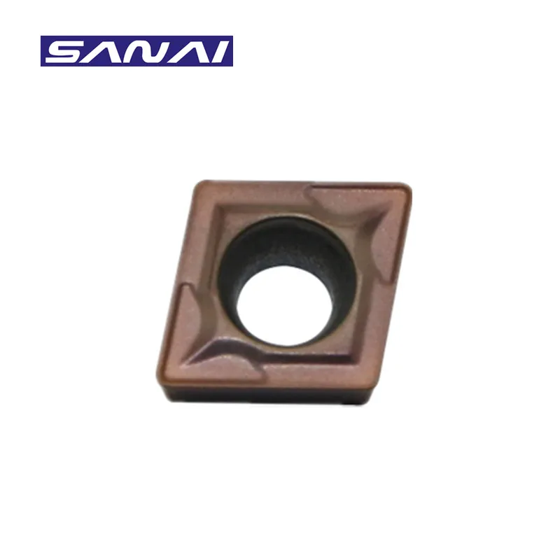 SANAI CNC Carbide Insert CCMT060204 CCMT09T304 CCMT120404 Lathe Turning Tool Insert for Stainless Steel Machining