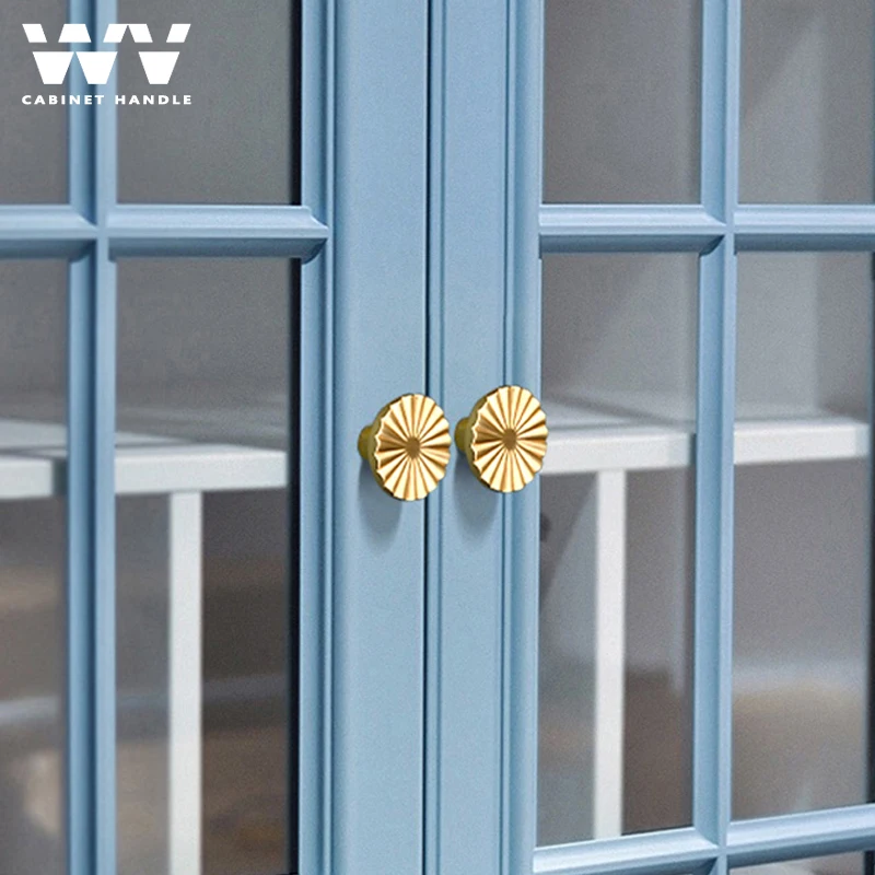 WV Gold Handles kitchen cabinet storage Door Knobs and Pulls Handle for Furniture Kitchen Cupboard Closet Drawer Home Decoration