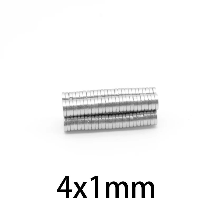 Неодимовый мини-магнит, 4 х1 мм, диаметр 4 х1 мм