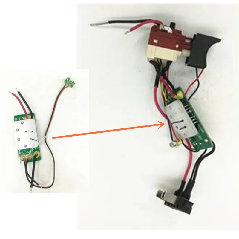 Imagem -04 - Interruptor para Worx Wu390 Wx390 Wx390.1 Wx390.31 Wu390.9 Wx390.9 20v h3 Conector da Placa de Controle de Broca