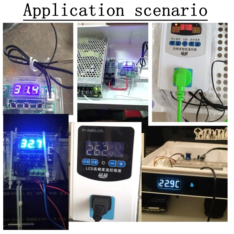 1 pces ntc termistor sensor de temperatura b3950 10k 1% sonda ar condicionado 20/35/50cm 1/2m