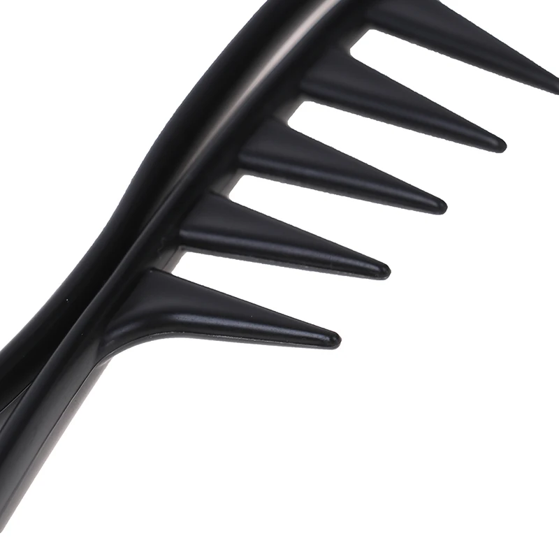 1PCS Handle Grip Large Tooth Curly Hair Comb Men Hairdressing Wide Teeth Comb Gift Hair Styling Comb