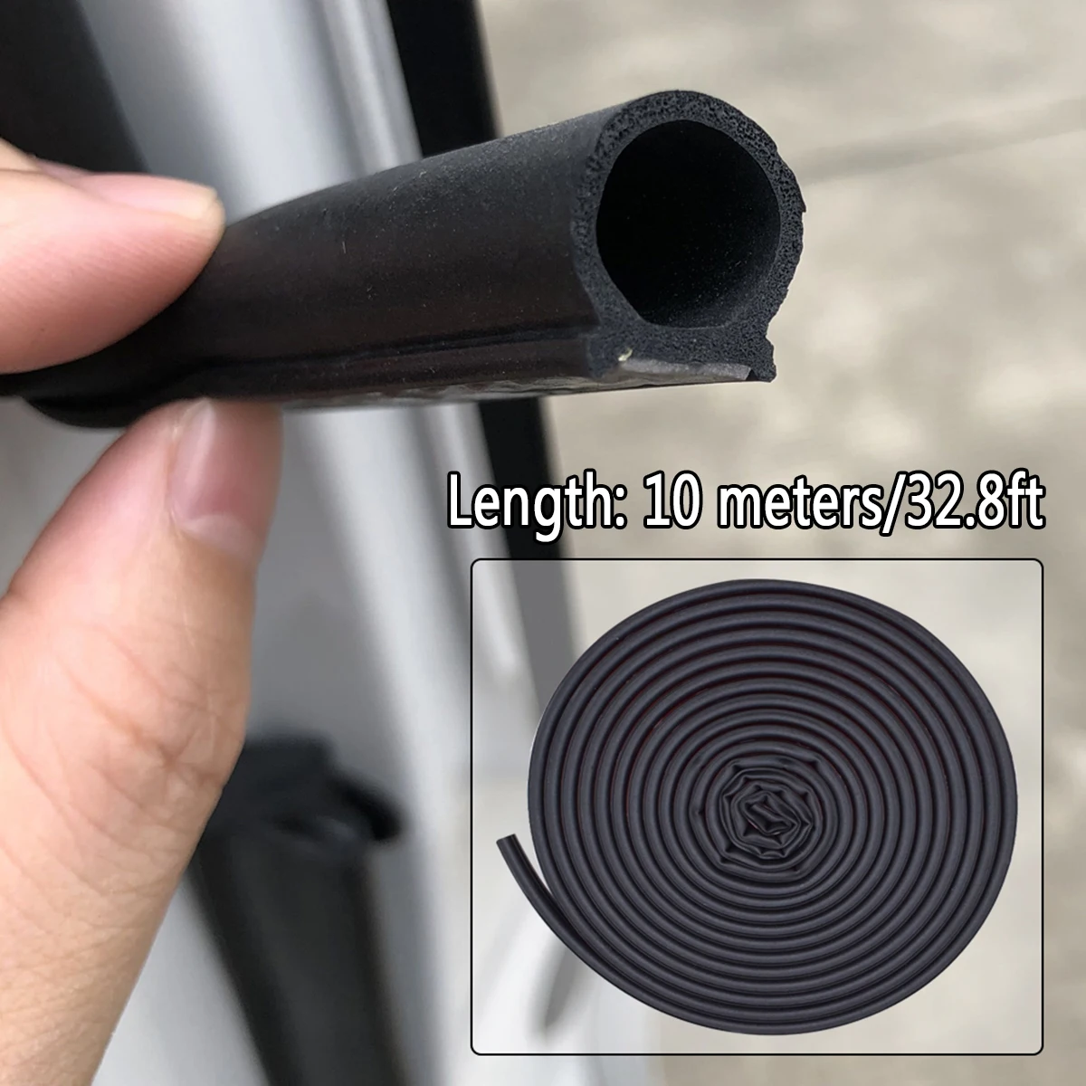 33Ft/10M 16 x 16mm For Mercedes Benz Sprinter 901 902 903 904 905 906 907 910 VW LT II Crafter Door Seal Car Seal Strip Rubber