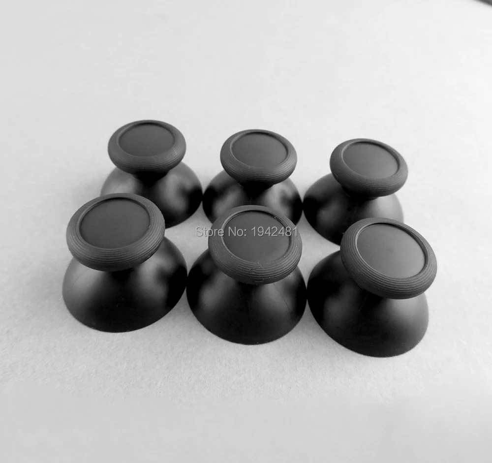 NS 스위치 프로 컨트롤러용 오리지널 3D 조이스틱 캡 2 개, 닌텐도 스위치 프로 조이스틱 캡용 3D 아날로그 커버 블랙