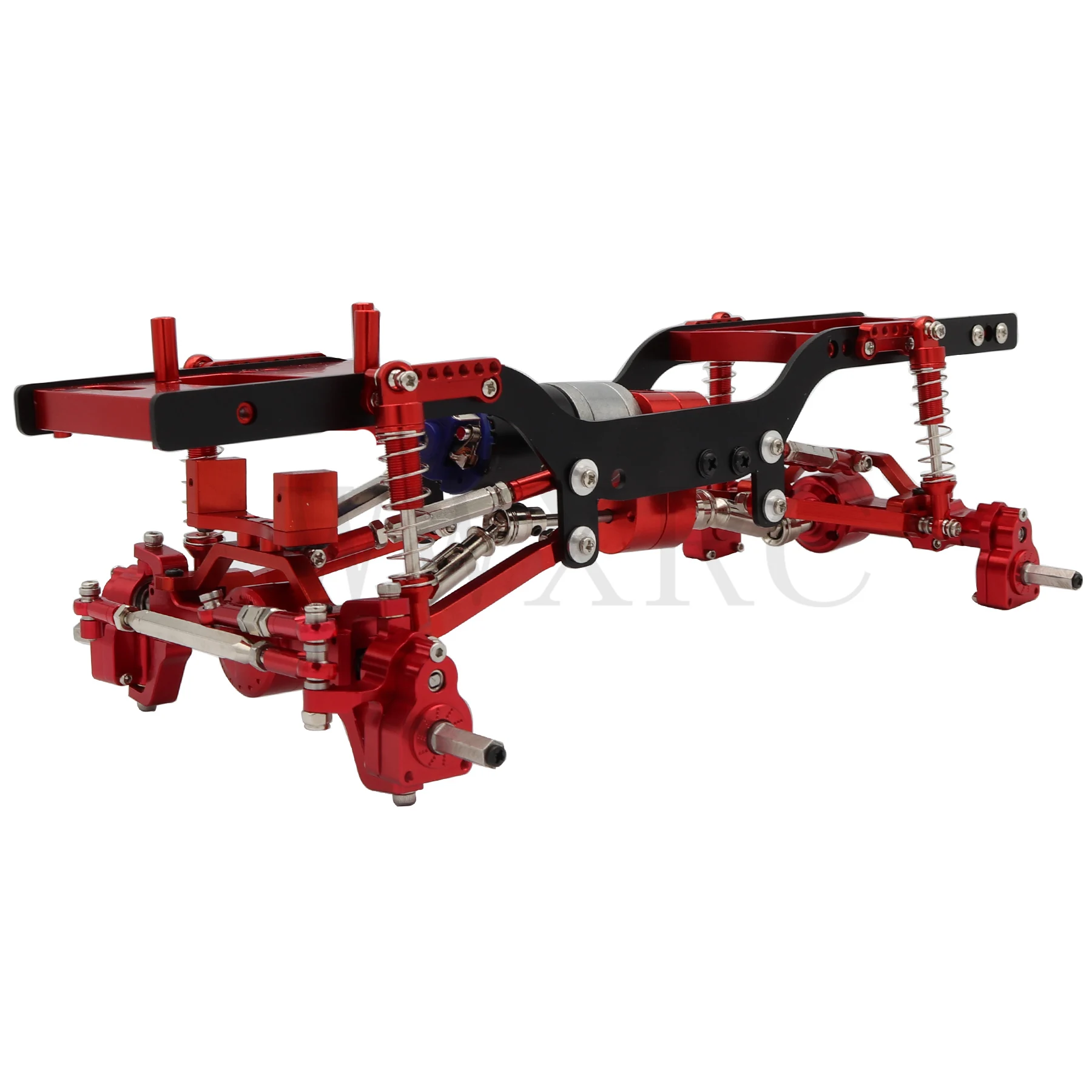Full Metal Frame Chassis Kit Shock Pull Rod with Portal Axle for 1/12 MN MN98 D90 D91 D99 D99S MN90 RC Car Upgrade Parts