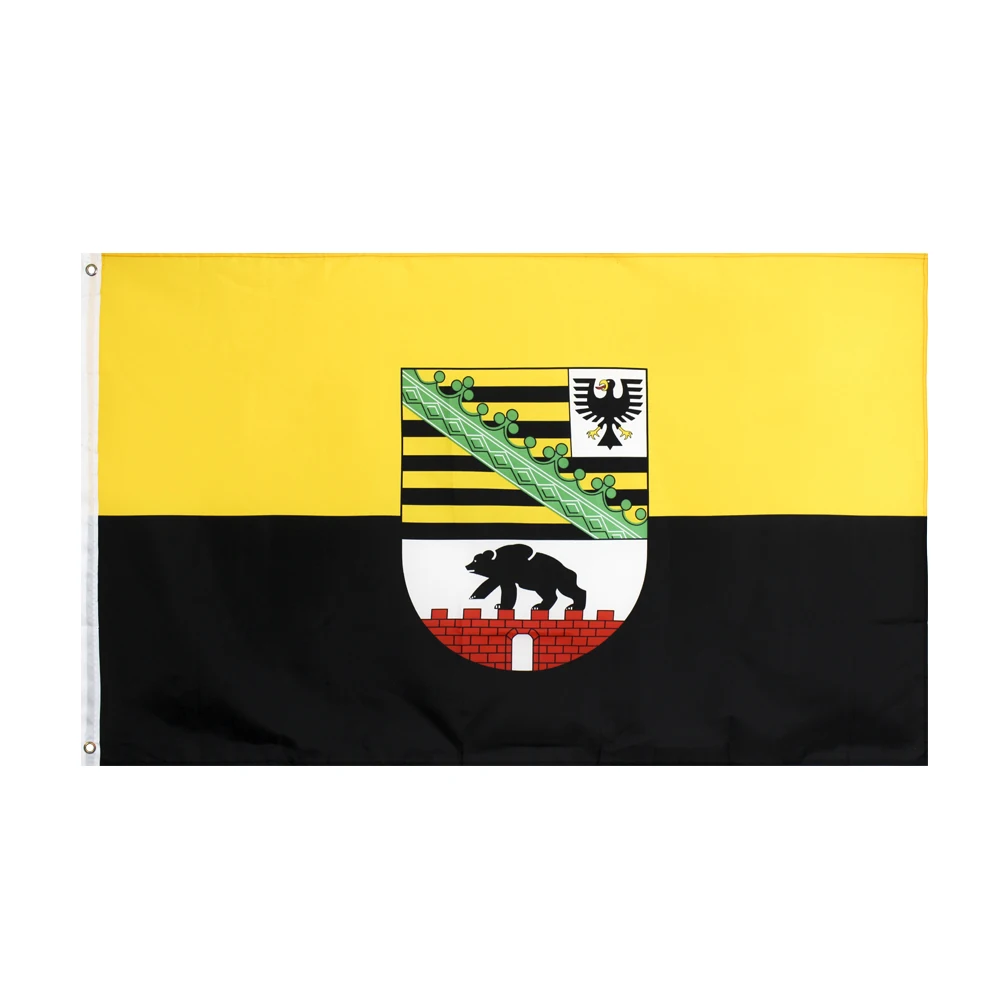 Yehoy hanging 90*150cm germany state Saxony-Anhalt flag For Decoration