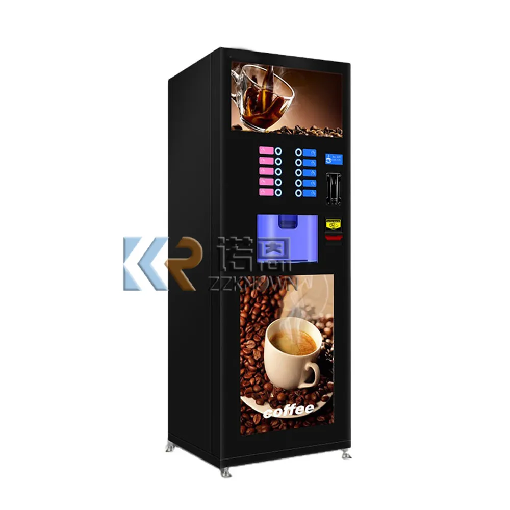 Fully Automatic Self Milk Vending Machine Coin Operated Instant Coffee Maker Hot Beverage Vending Machine for Commercial