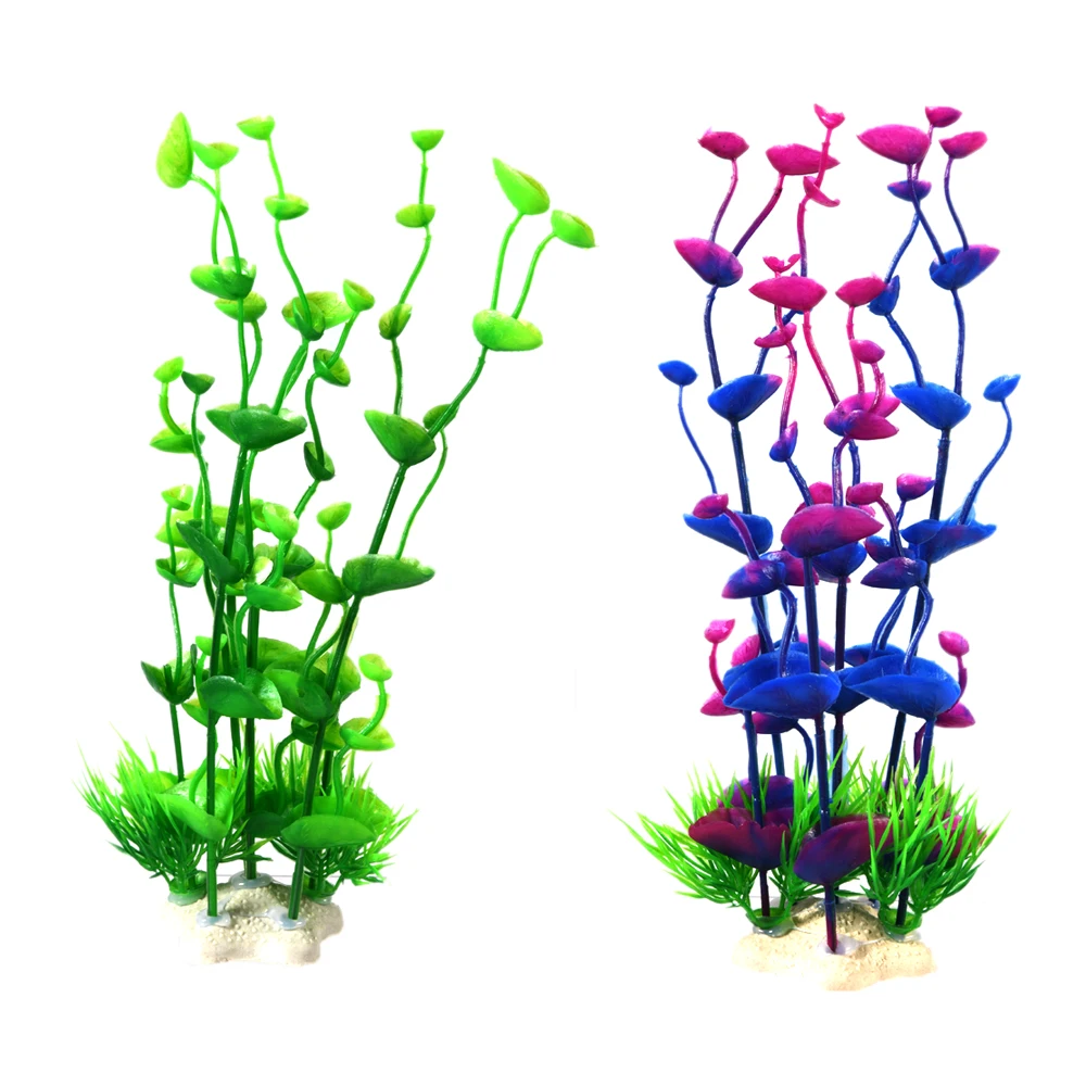 1PC PVC Fish Tank Decoration Simulation Artificial Trumpet Environmental Aquarium  Simulation Fake Aquatic Plants