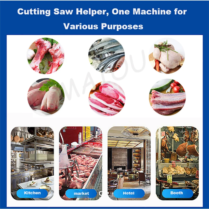 เครื่องเลื่อยตัดเนื้อและกระดูกขนาดใหญ่คุณภาพสูง