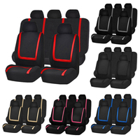 Universal Auto Car Seat Covers Ployester Cushion Full Set Front Rear For Sedans Seat Cover AT MT