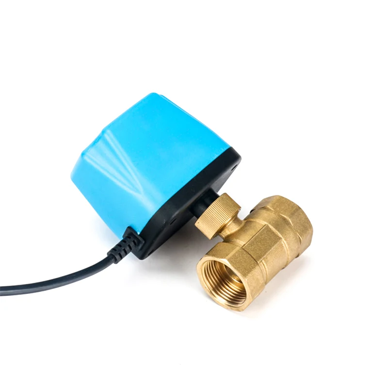 1/2" 3/4" 1" 2" Normalerweise geschlossenes motorisiertes Kugelventil 220V 12V 24V 2-Draht-Messing-Elektrokugelventil ersetzt Magnetventil – Detail 5