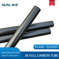 4 Pcs Avvolto Tubo in Fibra di Carbonio 3K Plain Lucida Superficie di Diametro 12 Millimetri 14 Millimetri 16 Millimetri 18 Millimetri 22 Millimetri 24 Millimetri 26 Millimetri 28 Millimetri 30 Millimetri 35 Millimetri di Lunghezza 500 Millimetri