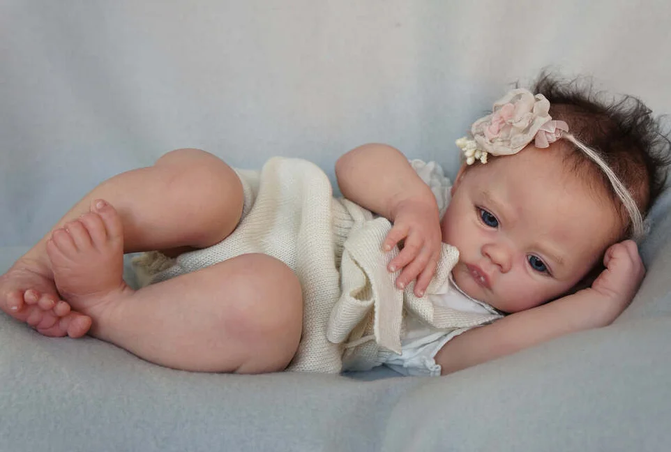 17inch Premie size Reborn Meadow with COA Original Size Doll Kit Popular Soft Touch Lifelike fresh color