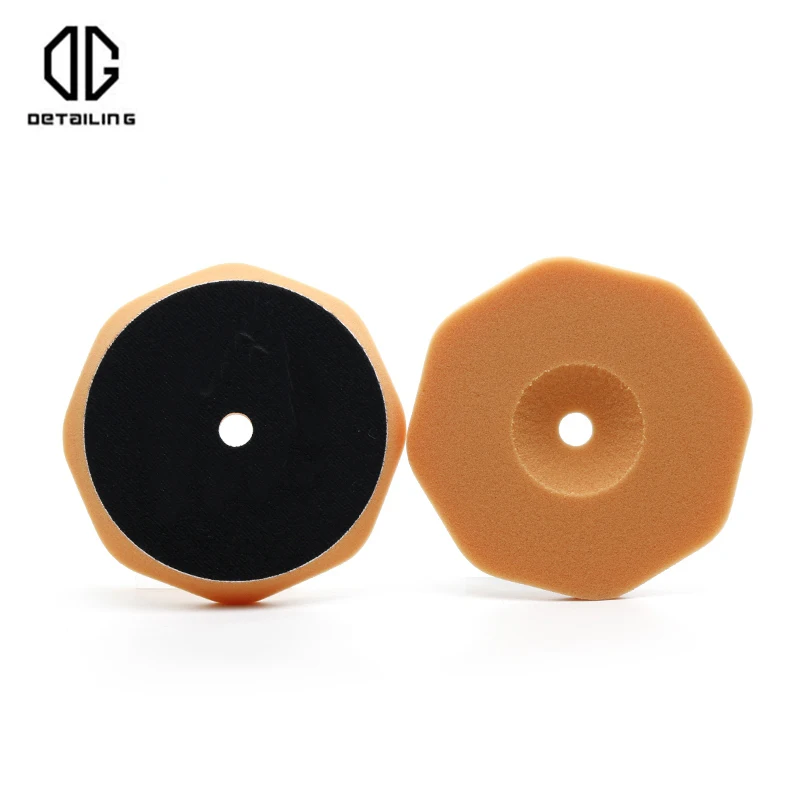 DETAILING New Design 5inch Orange Car Polishing  Buffing Pad  Sponge Foam Polishing Disc for Detailing polisher