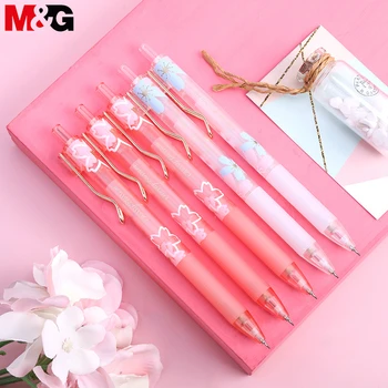 M&G Sakura Pink Druckbleistift, 0,5 mm Mine, professionelle automatische Bleistifte, Zeichnung für Studenten, für Schulbürobedarf