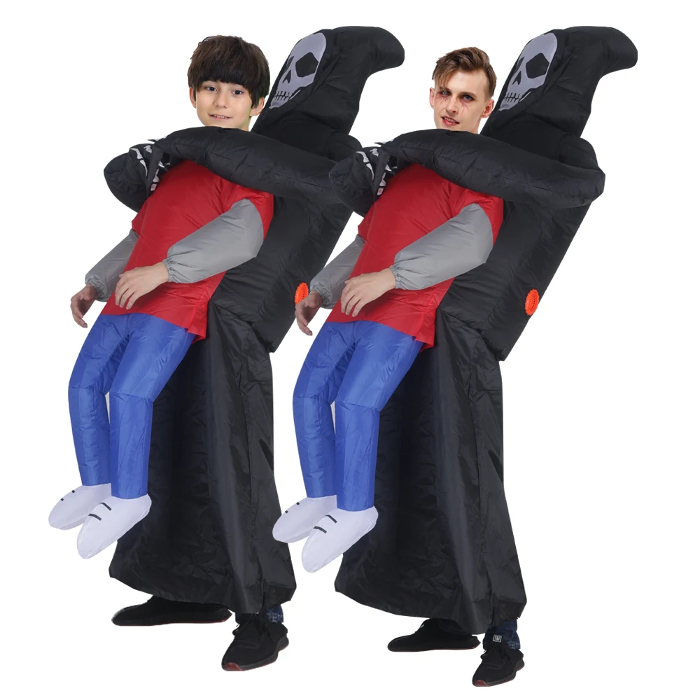 

Parent-Kid Anime Inflatable Costume Purim Halloween Cosplay Scary Ghost Evil Role Play Carnival Party Dress Suits