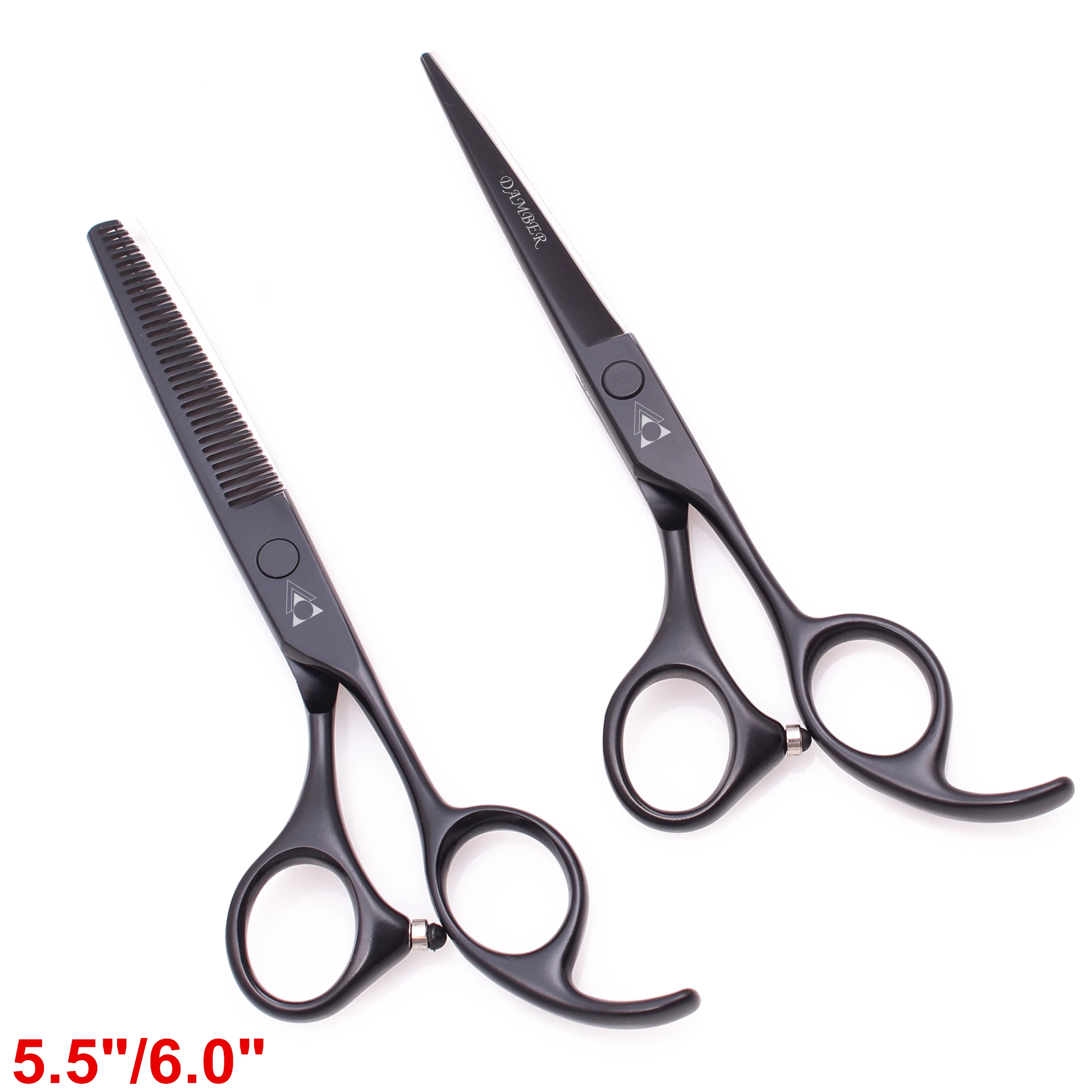 5.5 6.0 Professional Hairdressing Scissors Hair Thinning Barber Scissors Set Hair Cutting Shears Japan Steel 440C Scissor 1008#