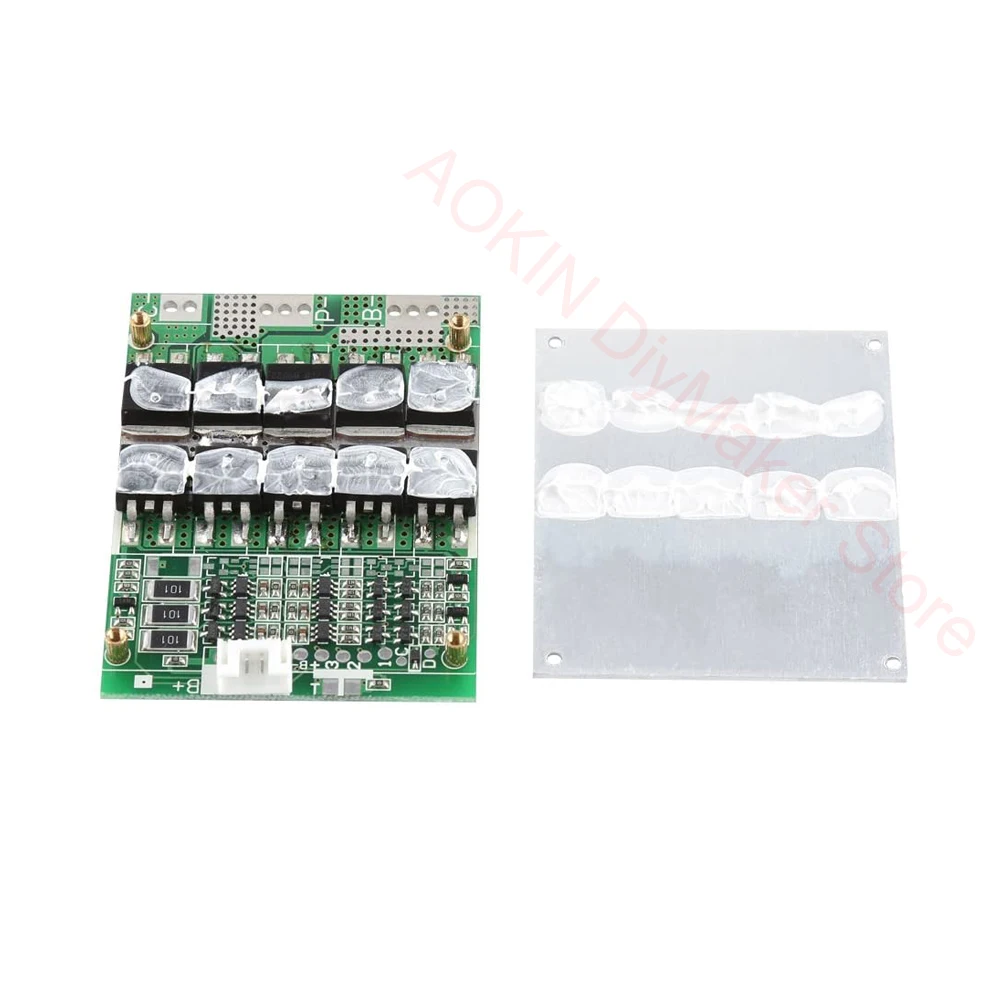 4S 12V 100A/ 3S 12 V 100A BMS Protection Board with Overcharge/Overdischarge Short Circuit Protection for LiFePO4 Battery Pack