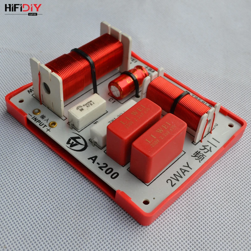 HIFIDIY LIVE A-200 2 Way 2 speaker tweeter + bass  Unit HiFi home Speakers audio  Frequency Divider Crossover Filters