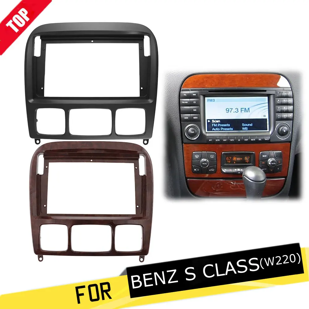 

9 Inch Car Radio Fascias Fit for Mercedes-Benz 2006 S CLASS W220 Dash Kit Dashboard Installation Trim Frame Stereo Panel Bezel