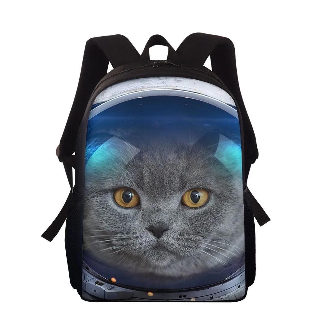 

INJERSDESIGNS Children School Backpack Cute Animal Cat Printing School Bags For Girls Boys Travel Satchel Kids Schoolbag 15 Inch