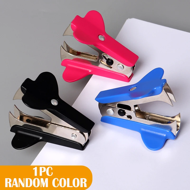 M&amp;G Creative 3 Colors Metal Comfortable Handheld Staple Remover School Office Stapler Binding Tool Nail Pull Out Extractor