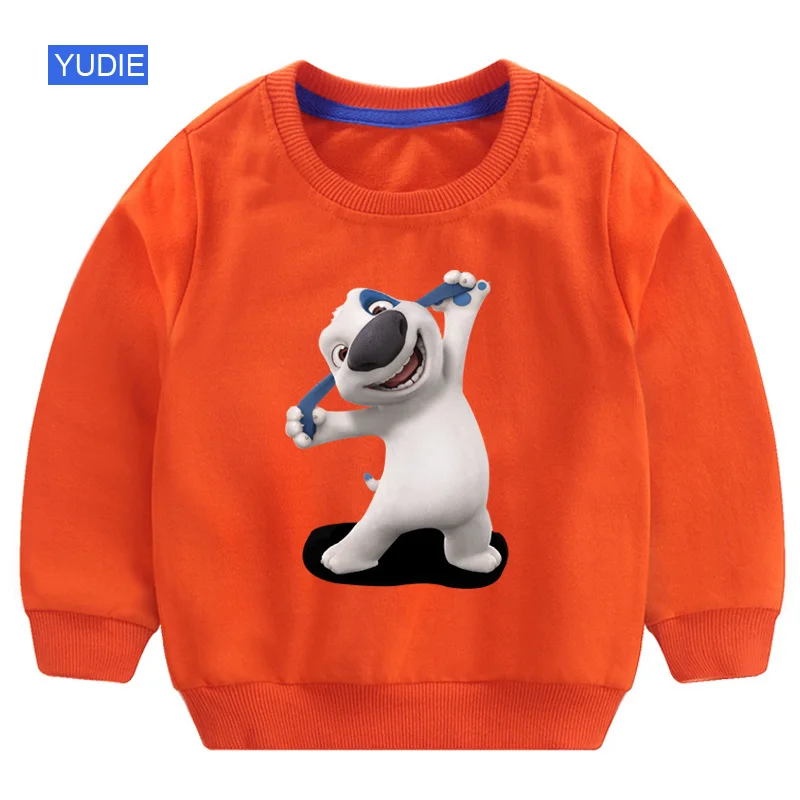 

boys sweatshirts kids hoodieds fashion clothes dog girl Sweatshirt hoodie white Cotton Pullover Tee 2020 spring tops red black