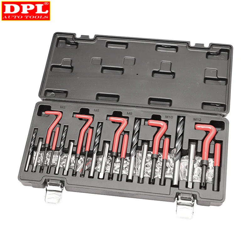 131 Pcs Engine Block Restoring Damaged Thread Repair Tool Kit M5 M6 M8 M10 M12 Professional