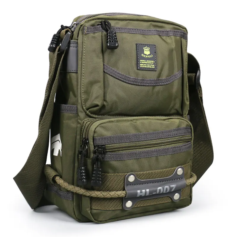 Men Shoulder Bag Messenger Multifunction Bags Crossbody Bag Waterproof Oxford Cloth Casual Travel Mans Toolkit