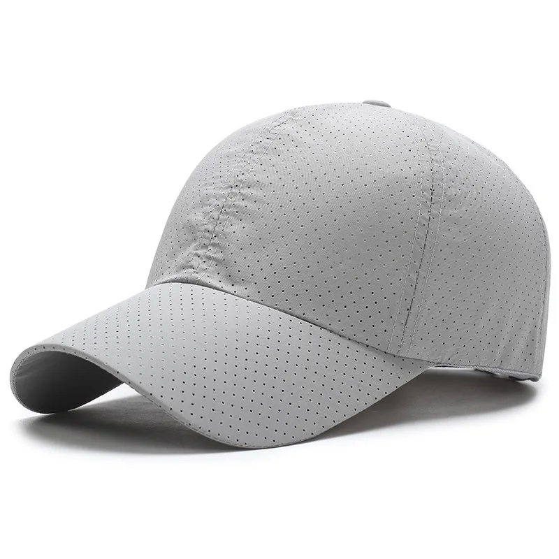 Casquettes de baseball en nylon pour hommes et femmes, chapeaux de course en plein air, ruban de fixation réglable, visière pour documents solides, chapeaux de sport d'été