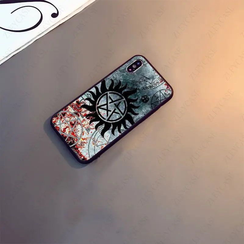 Supernatural funda black Phone Case For iphone 15pro 11pro 13pro 14pro 12pro xs max 7 8 XR 12mini 15plus 13mini SE 2020 cover