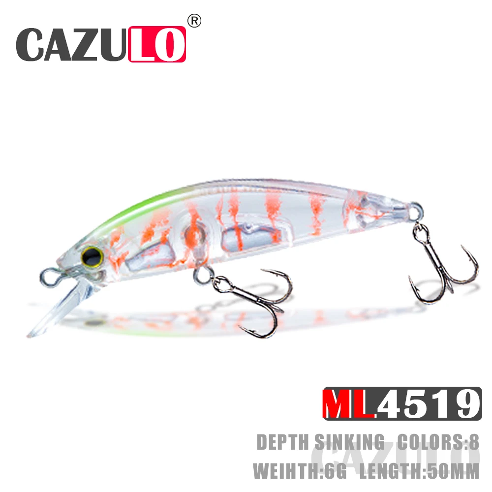 

Sinking Fishing Lures Accesorios Minnow Iscas Artificiais Weights 6g 50mm Baits Wobblers De Pesca Articulos For Carp Fish Leurre