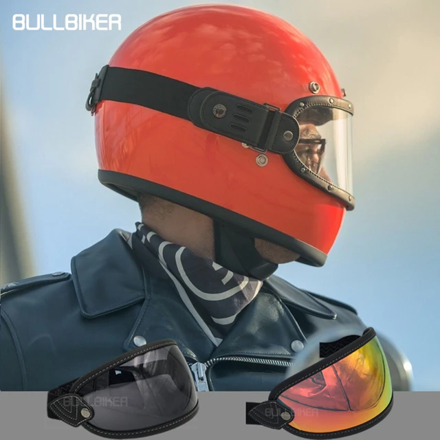 Motorcycle Helmets Bubble Shield Lens Windshield Sunglasses Accessories For Retro Biltwell Gringo Bell Ruby Helmets Goggles Helmets AliExpress
