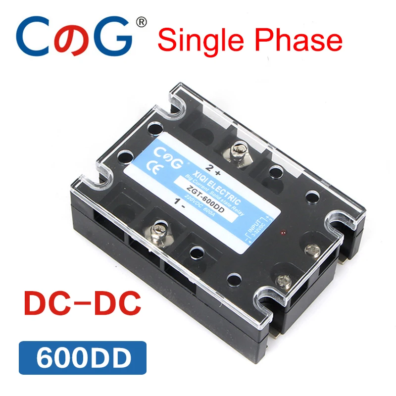 CG SSR-600DD 600A 220V 600V Big Voltage Single 1Phase JGX DC Control DC Heat Sink 3-32VDC To 5-220VDC 600A DD Solid State Relay