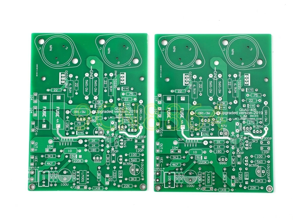 Satu Pasang QUAD405 CLONE Power Ampifier Kit/Papan Amplifier 100W + 100W
