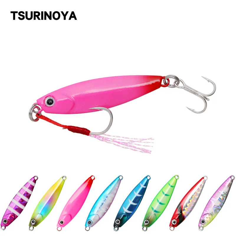 TSURINOYA ARROW Metal Jig Fishing Lure 7g 14g 18g Shore Jig Jigging Lead Fish Artificial Hard Bait Sea Bass Fishing Tackle Pesca